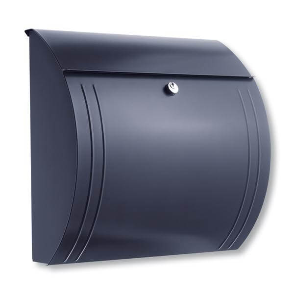 Briefkasten rund in Grau