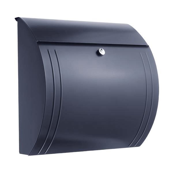 Briefkasten in schwarz
